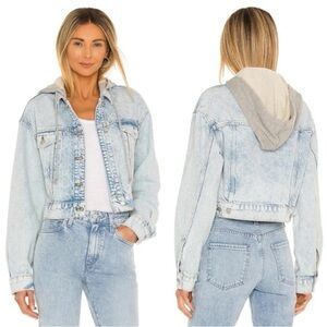 RARE Free People NWT Brando Denim Jacket in Blue—XS